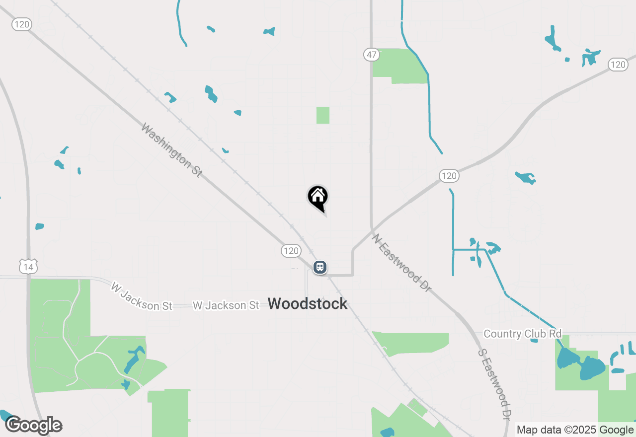 Map of 150 1st Street, Woodstock, IL 60098