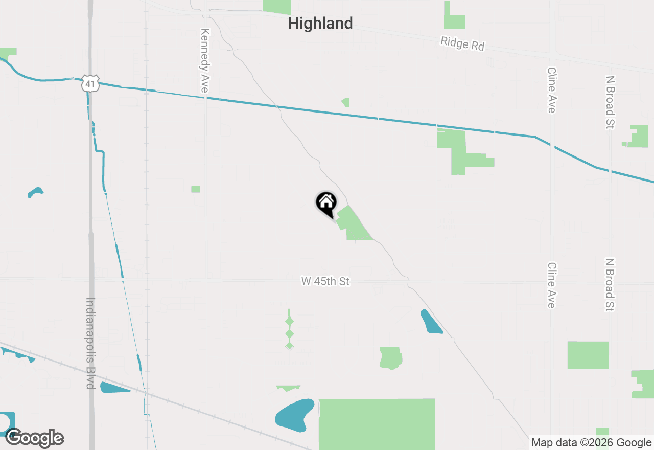 Map of 9503 Forrest Drive, Highland, IN 46322
