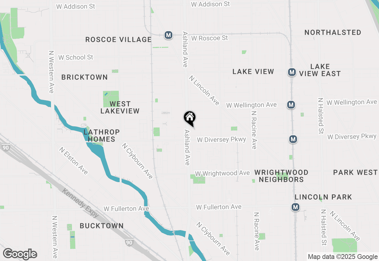 Map of 2835 N Ashland Avenue #2, Chicago, IL 60657