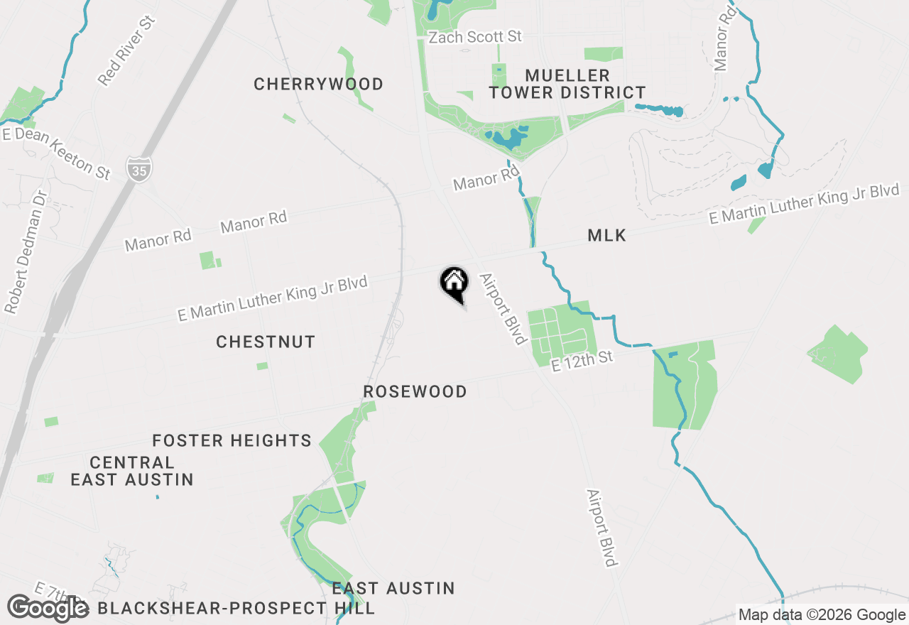 Map of 1610 Harvey St #A, Austin, TX 78702