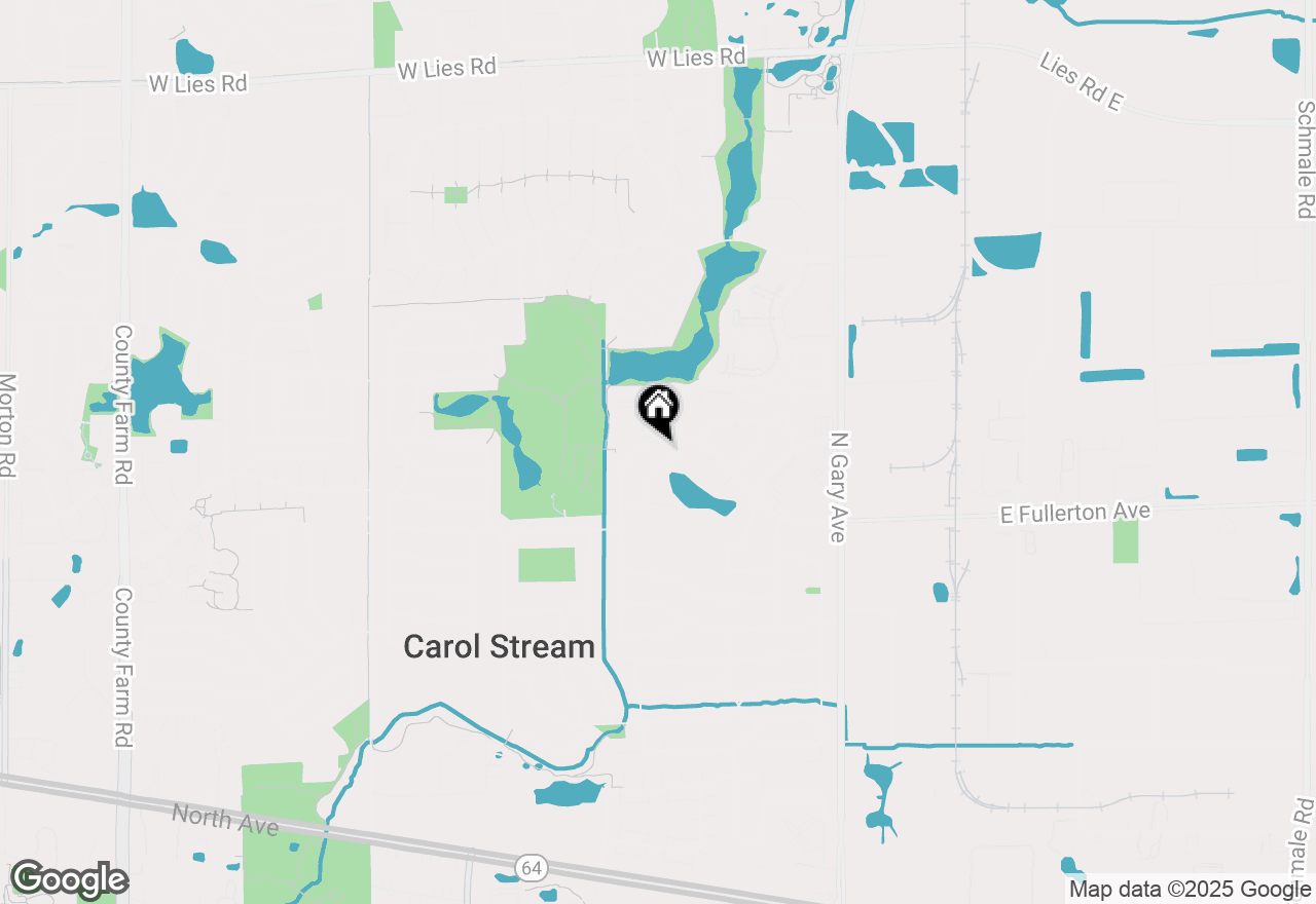 Map of 303 Sype Drive, Carol Stream, IL 60188