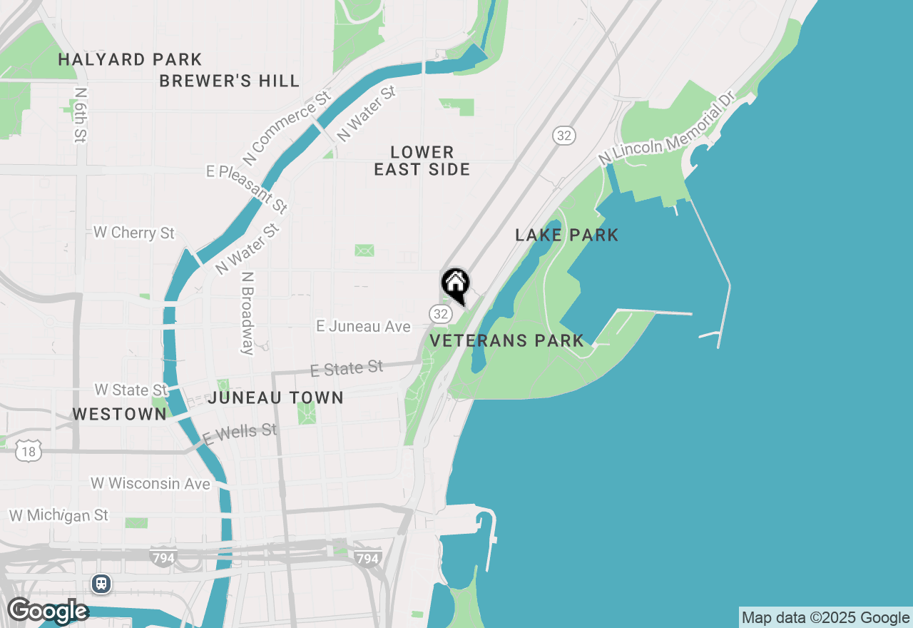 Map of 1228 E Juneau Ave #4, Milwaukee, WI 53202