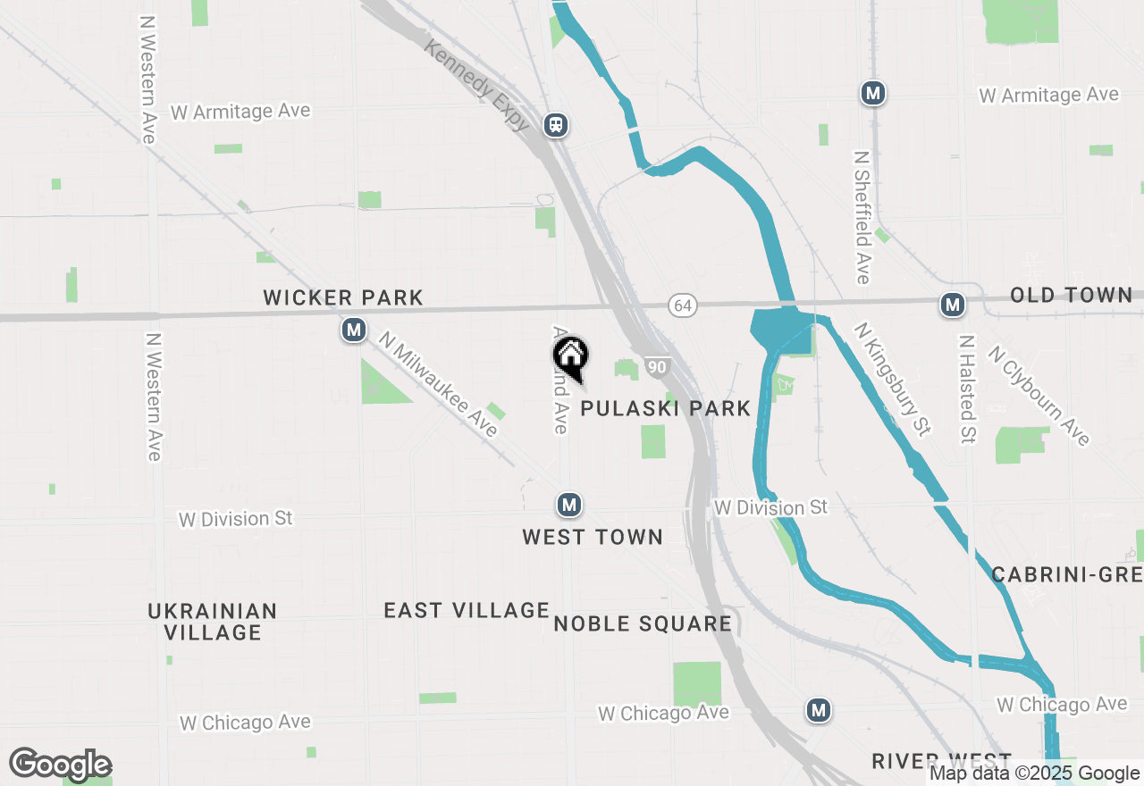 Map of 1417 Ashland Avenue #8, Chicago, IL 60622