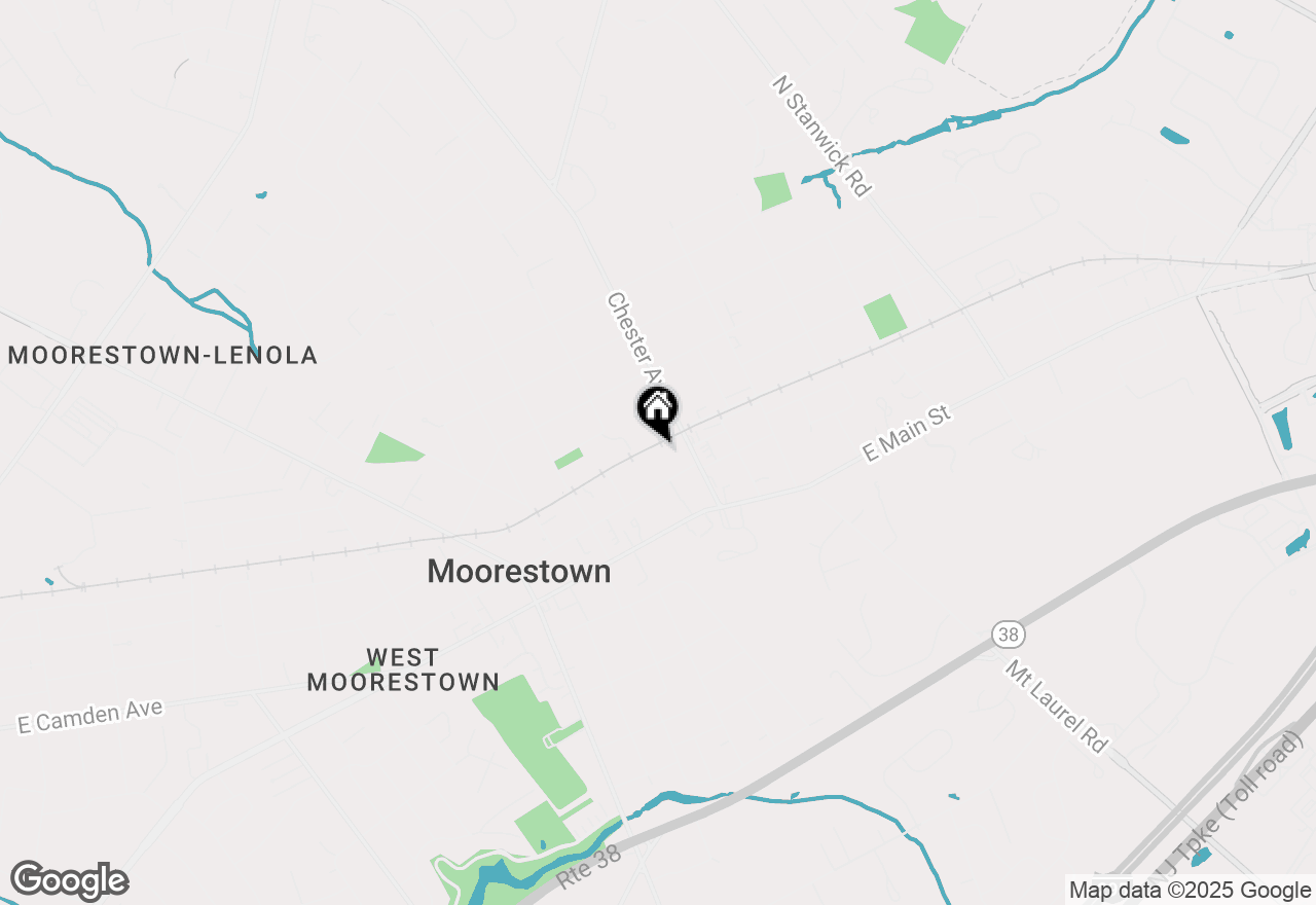 Map of 82 E 3rd Street, Moorestown, NJ 08057