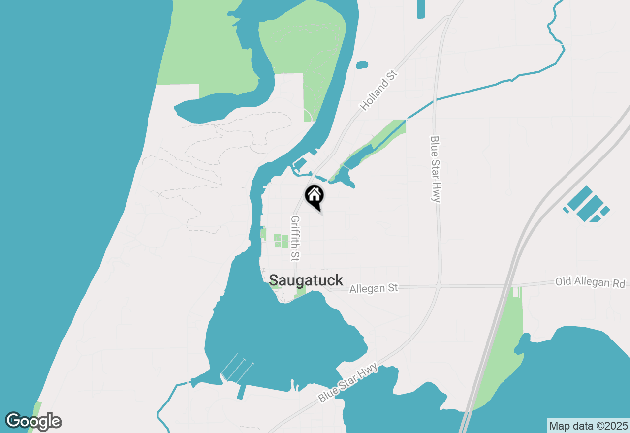 Map of 417 Francis St, Saugatuck, MI 49453