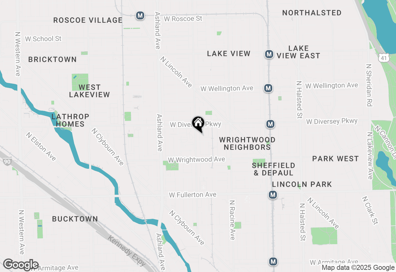 Map of 2715 N Southport Avenue #1S, Chicago, IL 60614