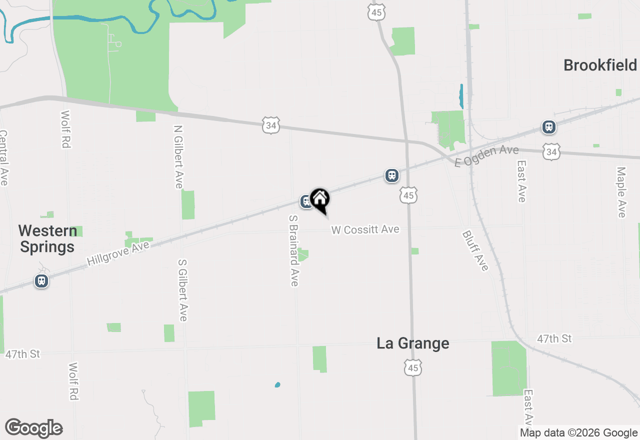 Map of 38 S Waiola Avenue #3, La Grange, IL 60525