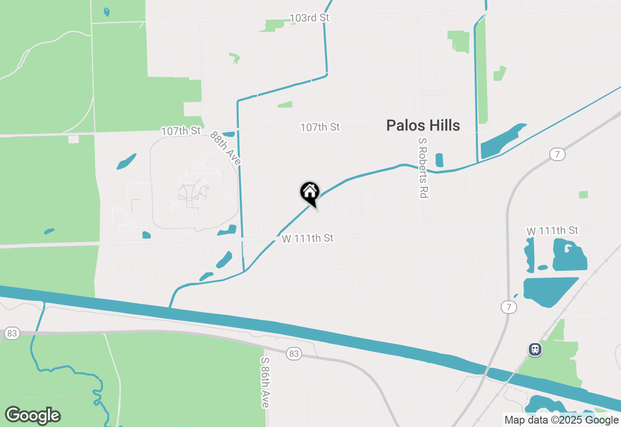 Map of 11024 S Theresa Circle #3B, Palos Hills, IL 60465