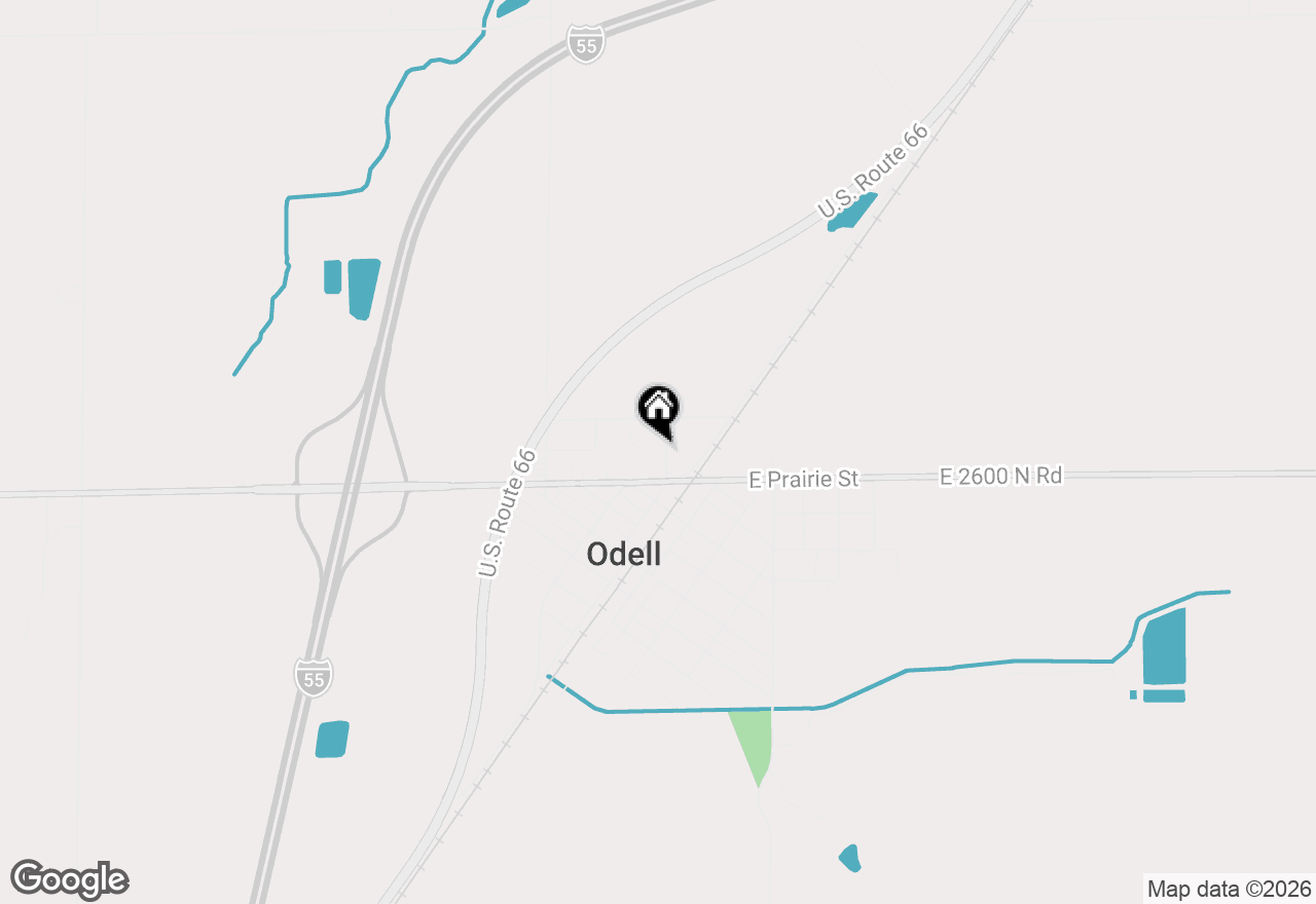 Map of 411 N Spencer Street, Odell, IL 60460