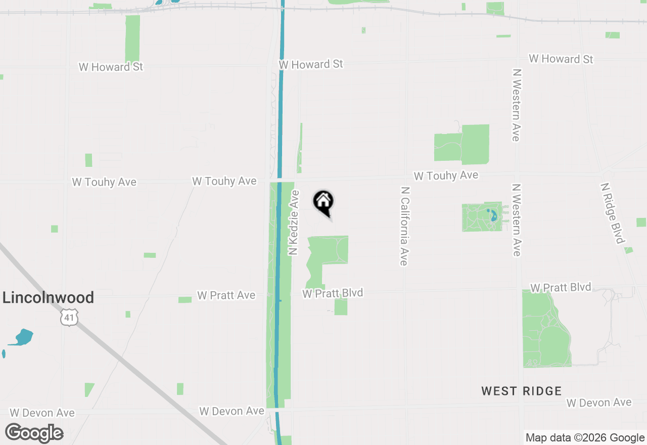 Map of (Address confidential), Chicago, Illinois 60645