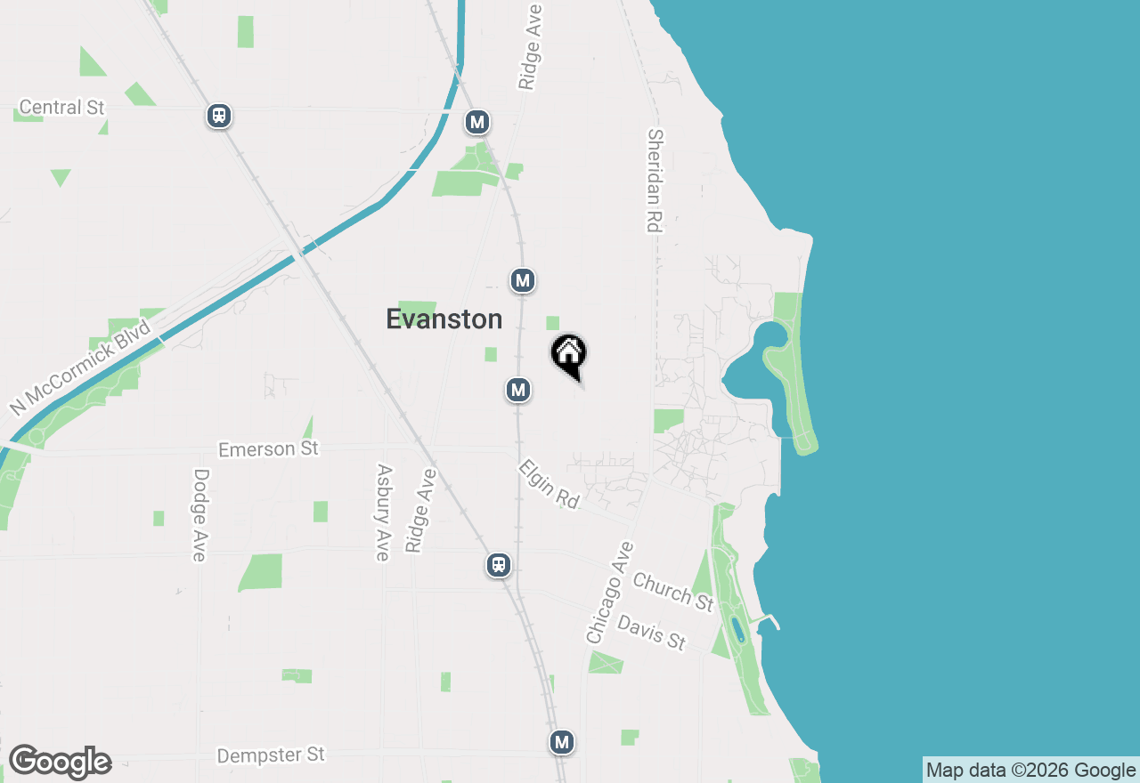 Map of 2001 Sherman Avenue #407, Evanston, IL 60201