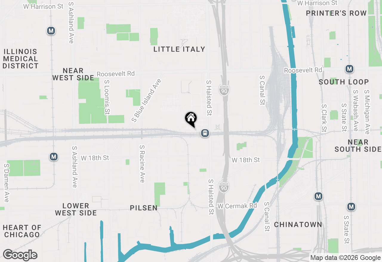 Map of 1525 S Sangamon Street #716, Chicago, IL 60608