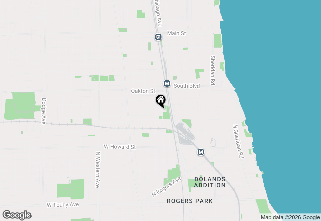 Map of 328 Callan Avenue #2S, Evanston, IL 60202