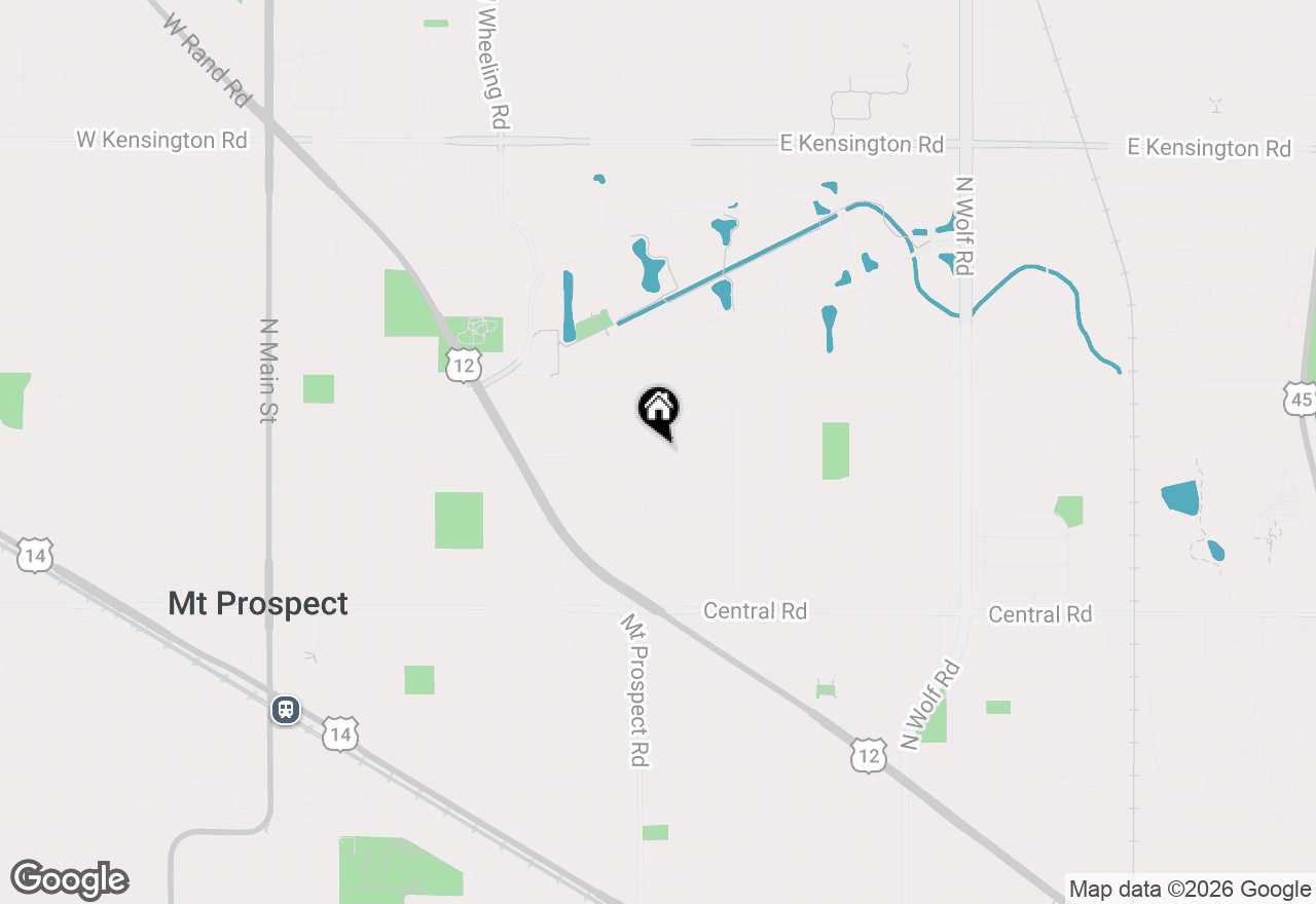 Map of 1001 E Callero Circle #1, Mount Prospect, IL 60056
