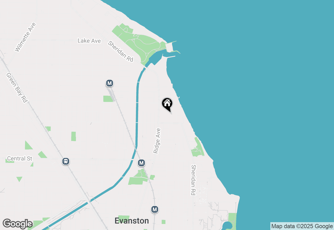 Map of 2870 Sheridan Place, Evanston, IL 60201