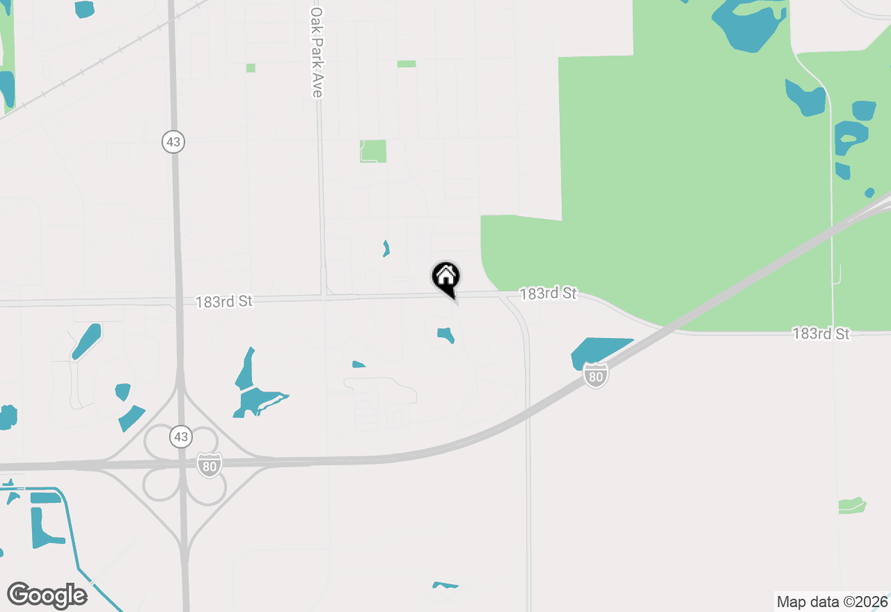 Map of 18308 65th Avenue, Tinley Park, IL 60477