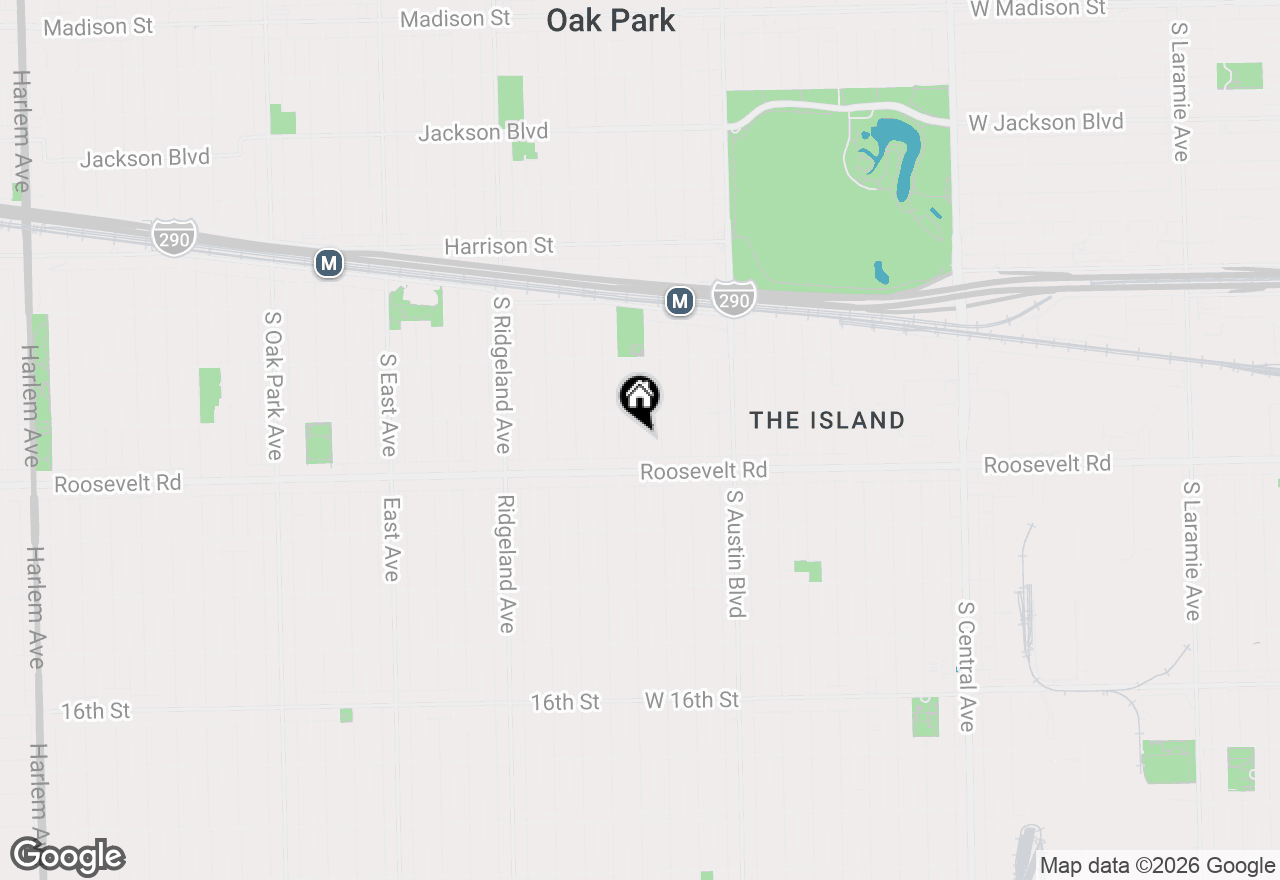 Map of 1169 S Taylor Avenue, Oak Park, IL 60304