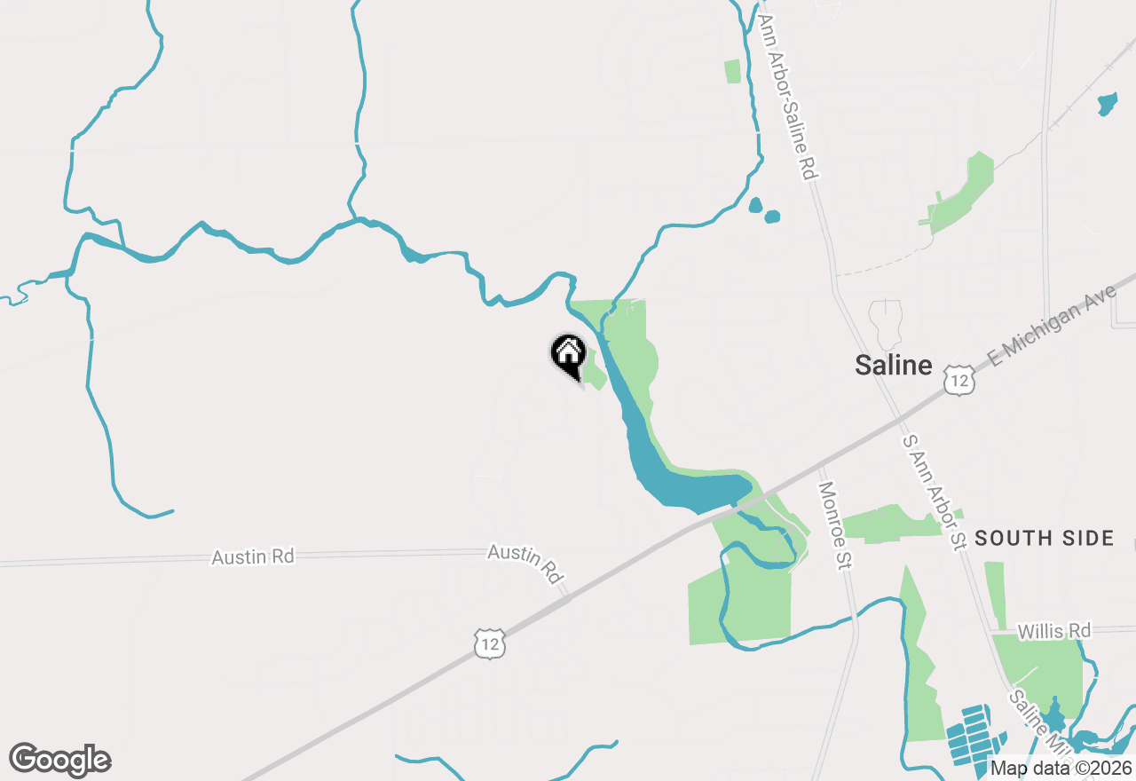 Map of 600 Bannock Court, Saline, MI 48176