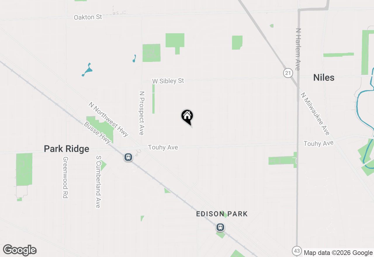 Map of 135 Elmore Street, Park Ridge, IL 60068