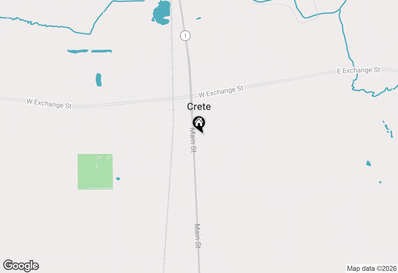 Map of 1466 Wood Street, Crete, IL 60417