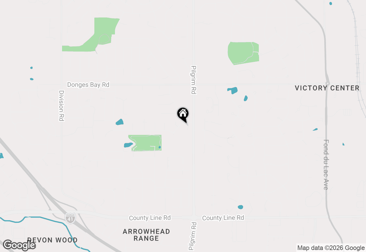 Map of N101W15725 Council Bluffs Dr, Germantown, WI 53022