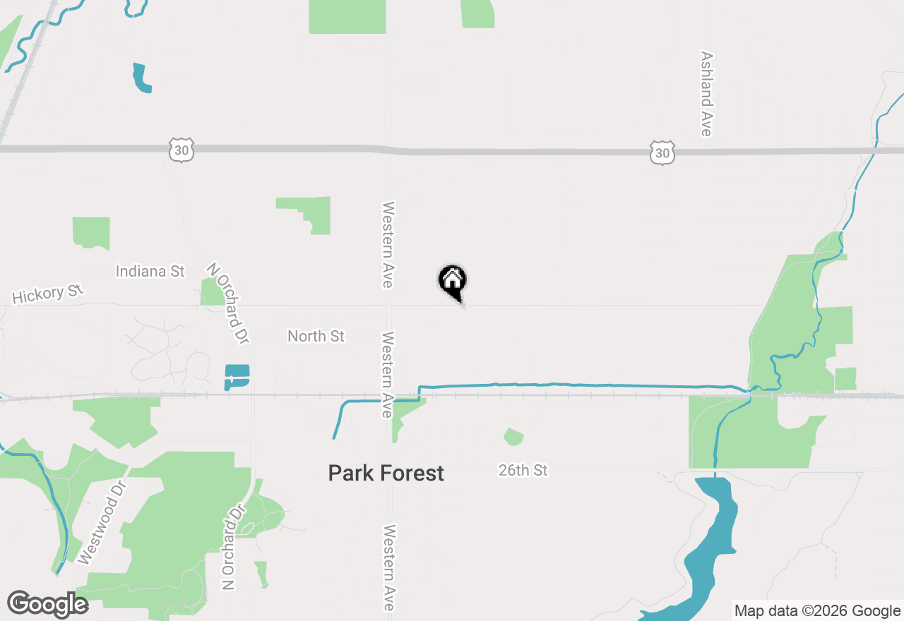 Map of 611 Andover Street, Chicago Heights, IL 60411