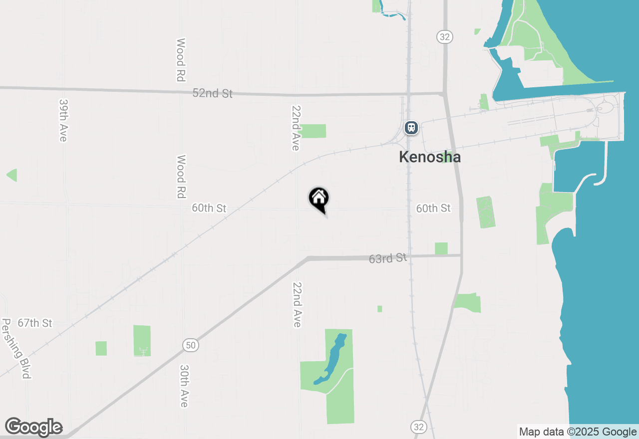 Map of 6018 20th Ave, Kenosha, WI 53143