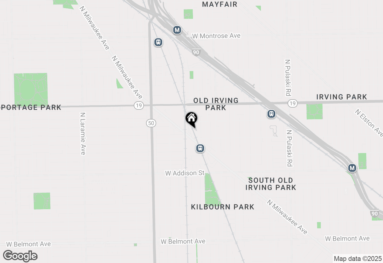 Map of 3809 N Milwaukee Avenue #H, Chicago, IL 60641