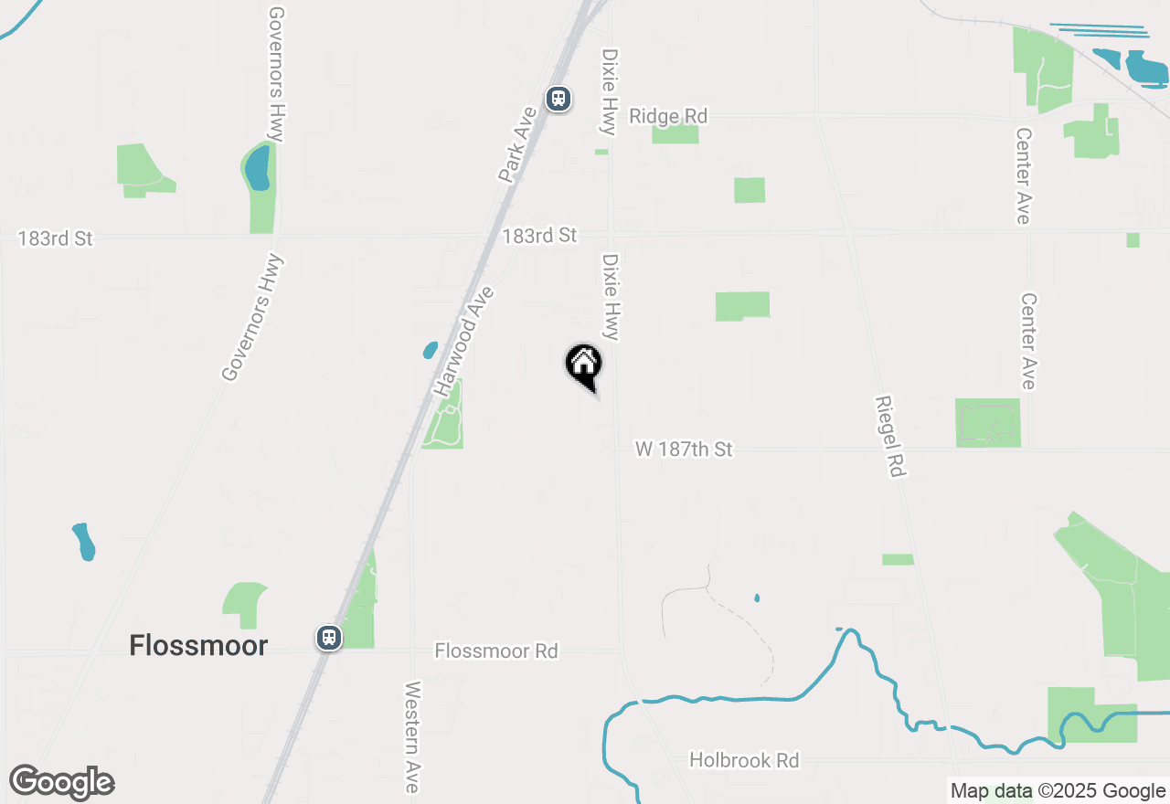 Map of 18646 Martin Avenue, Homewood, IL 60430