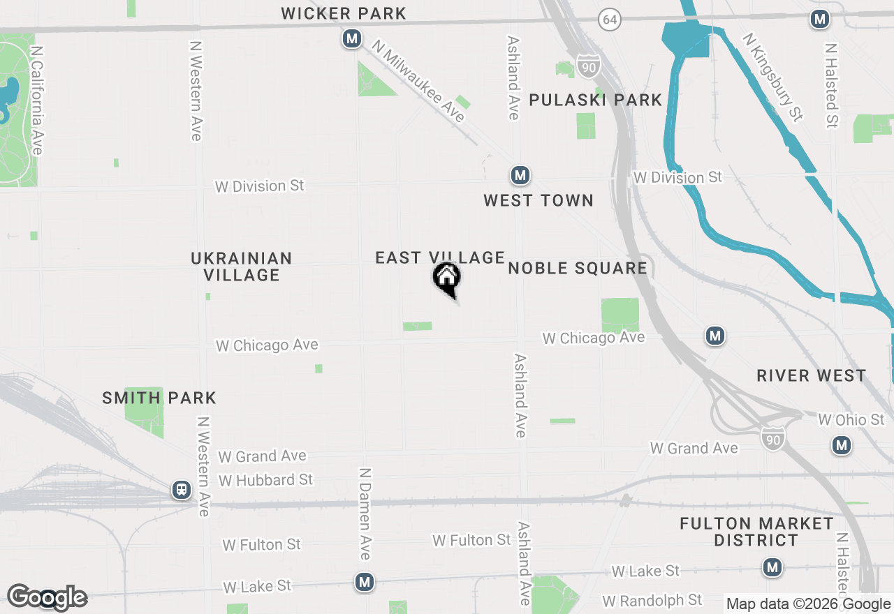 Map of (Address confidential), Chicago, Illinois 60622