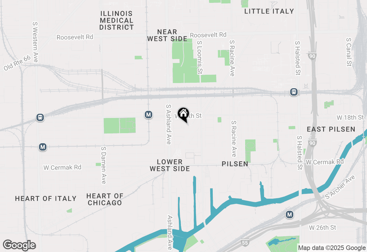 Map of 1836 S Laflin Street #1, Chicago, IL 60608