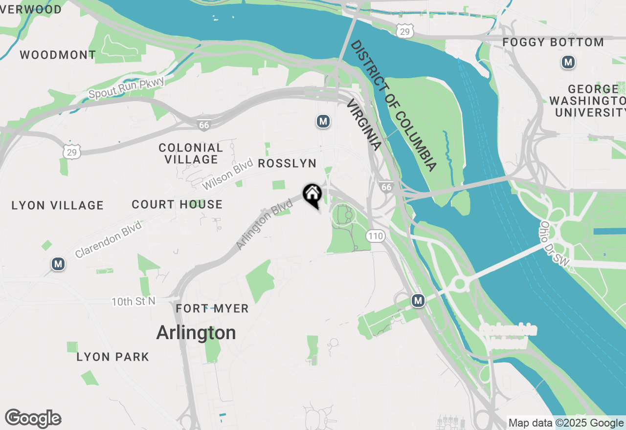 Map of 1401 N Oak Street #G-5, Arlington, VA 22209