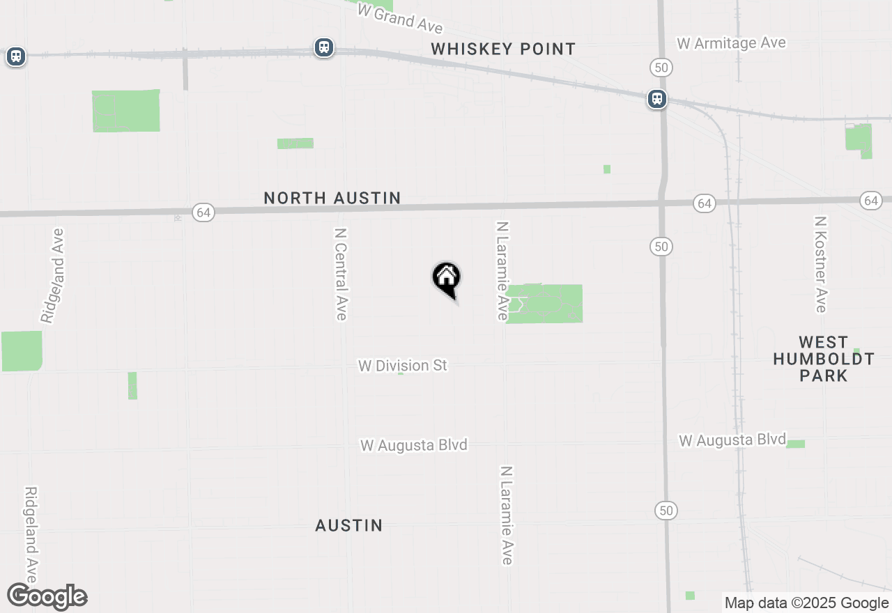 Map of 1327 N Lorel Avenue #2, Chicago, IL 60651