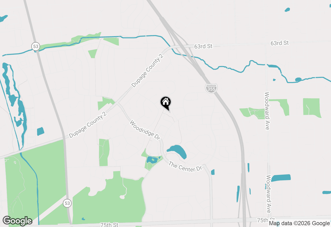 Map of 2593 Yellow Star Street, Woodridge, IL 60517