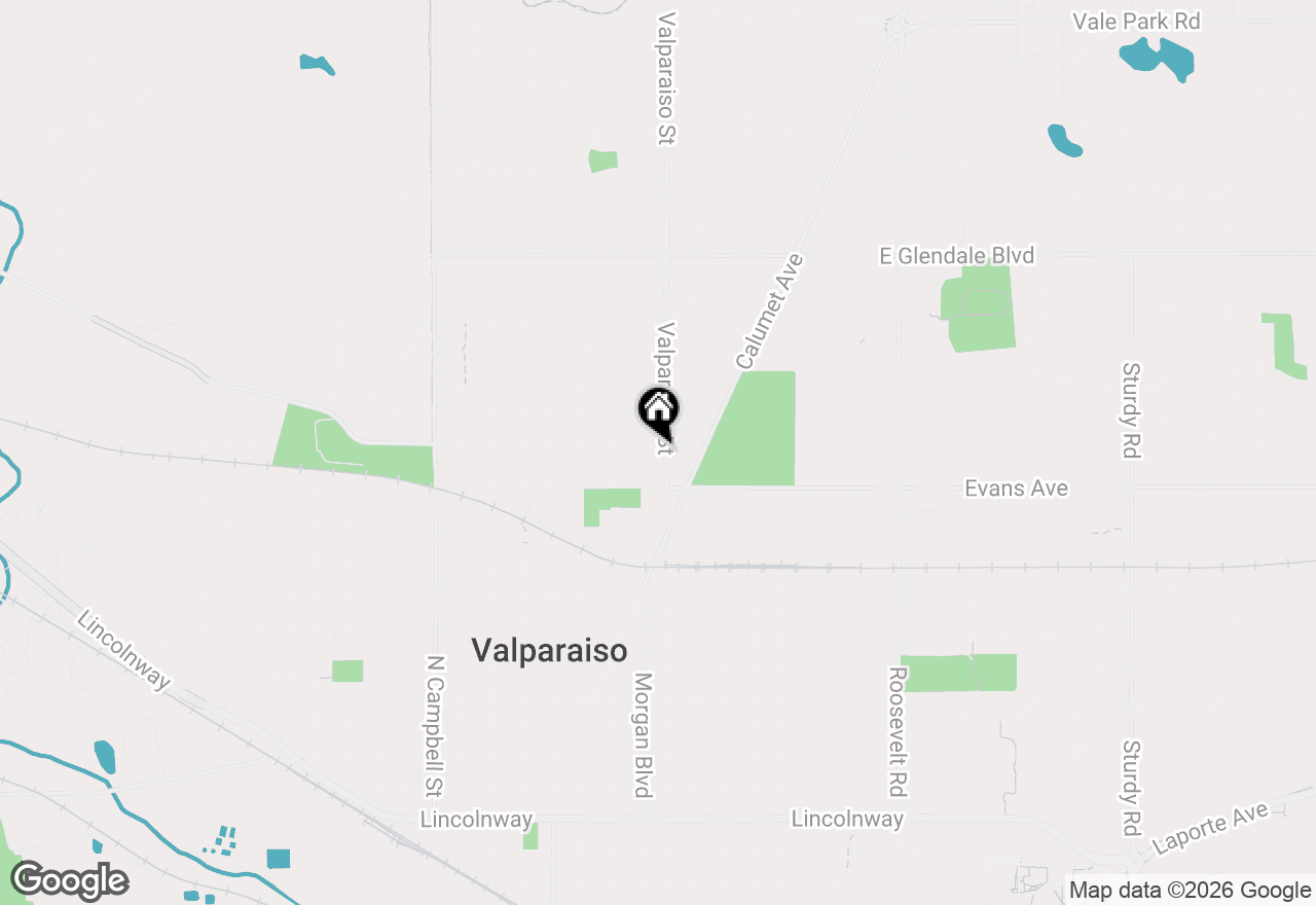 Map of 1113 Valparaiso Street, Valparaiso, IN 46383