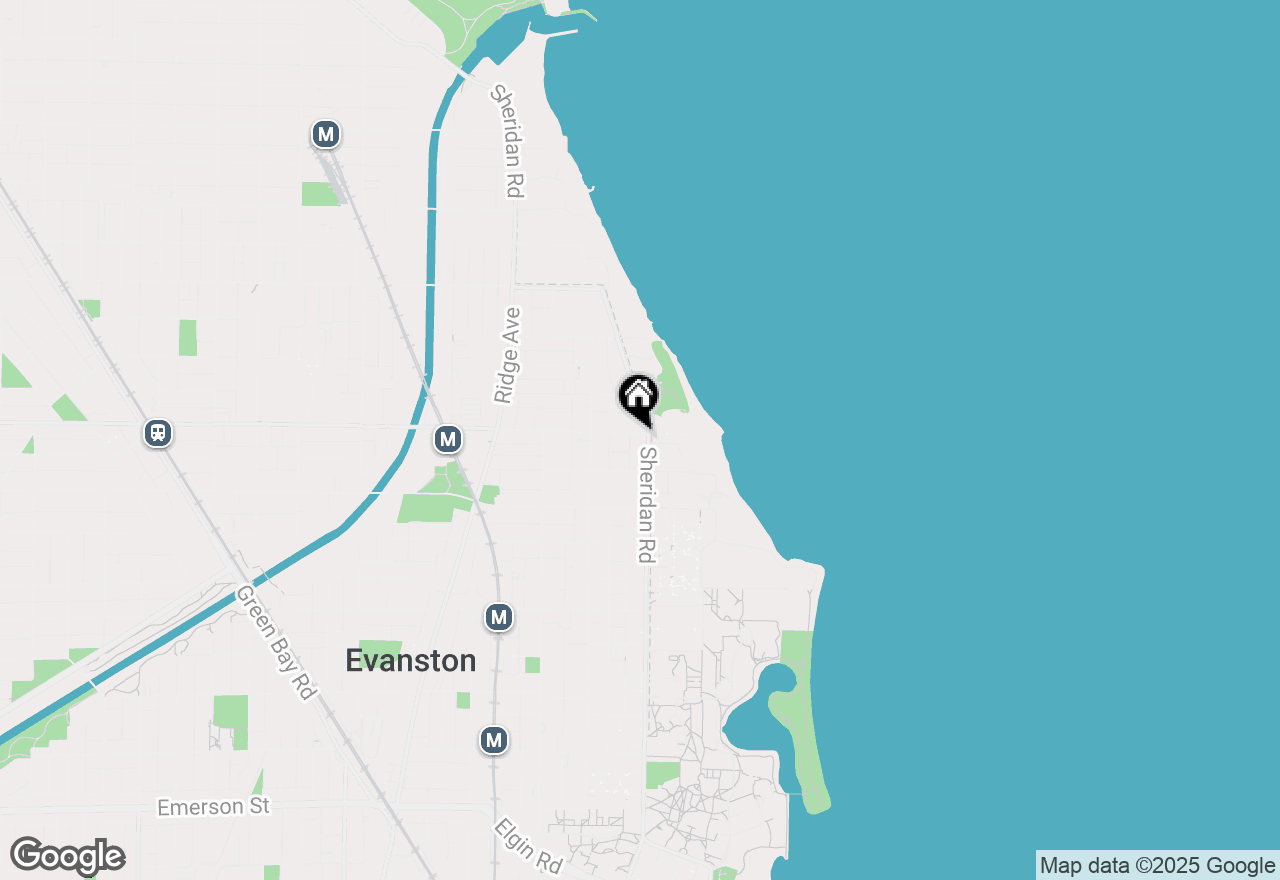 Map of 2528 Sheridan Road, Evanston, IL 60201