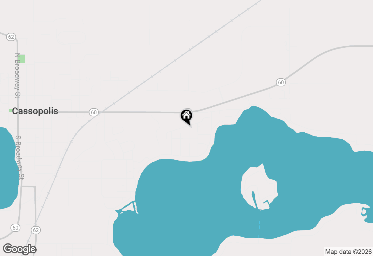 Map of 61100 Quinnesec Road, Cassopolis, MI 49031