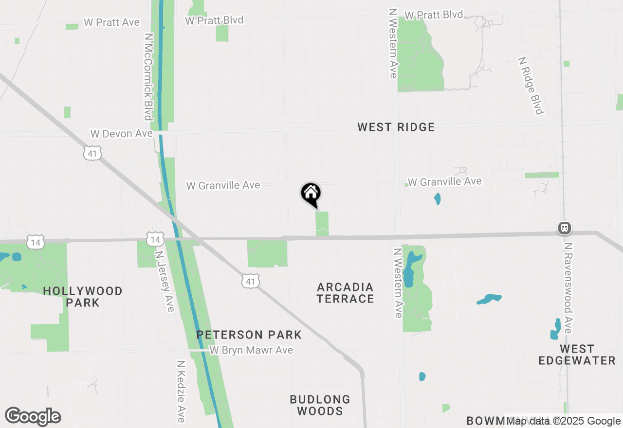 Map of 6056 N Washtenaw Avenue #3, Chicago, IL 60659