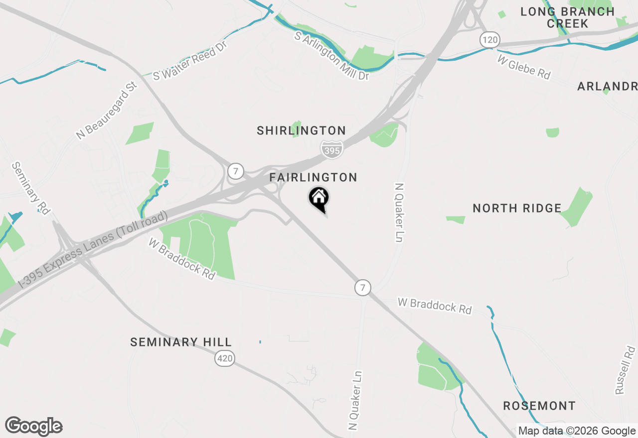 Map of 4603 36th Street S #B, Arlington, VA 22206