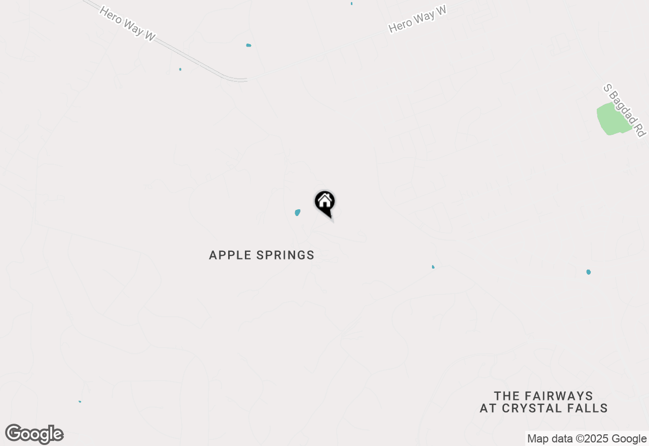 Map of 1641 River Plateau Dr, Leander, TX 78641