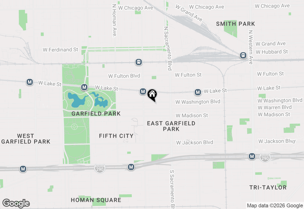 Map of 3123 W Washington Boulevard #3, Chicago, IL 60612
