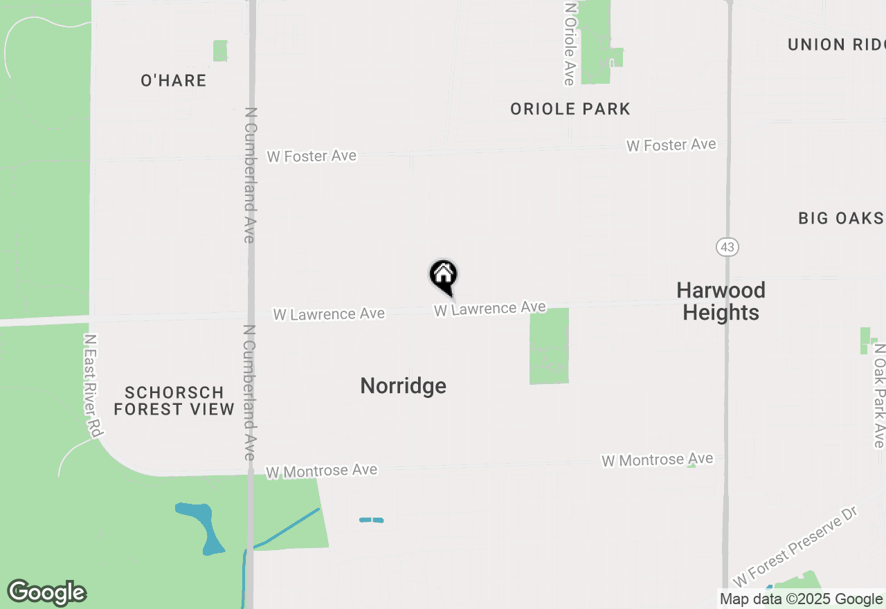 Map of 7912 W Lawrence Avenue #C, Norridge, IL 60706