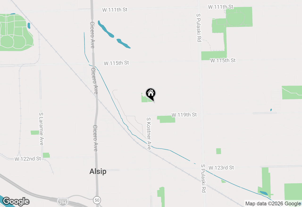 Map of 4356 W 118th Street, Alsip, IL 60803