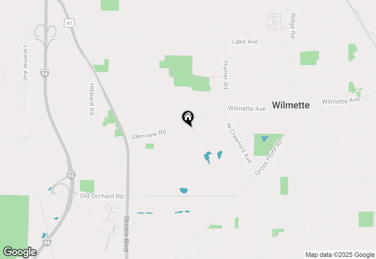 Map of 338 Wilshire Drive E, Wilmette, IL 60091