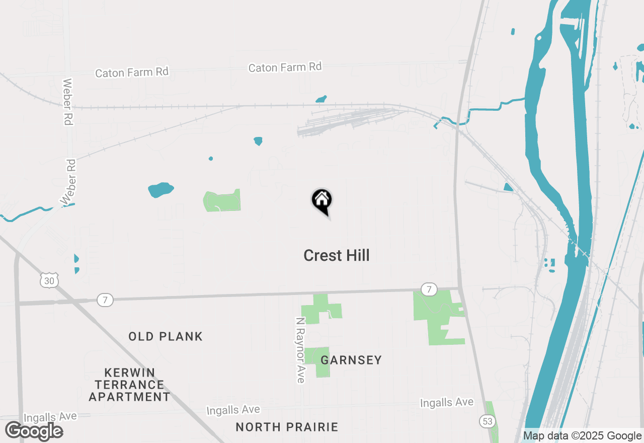 Map of 1815 Wilcox Street, Crest Hill, IL 60403