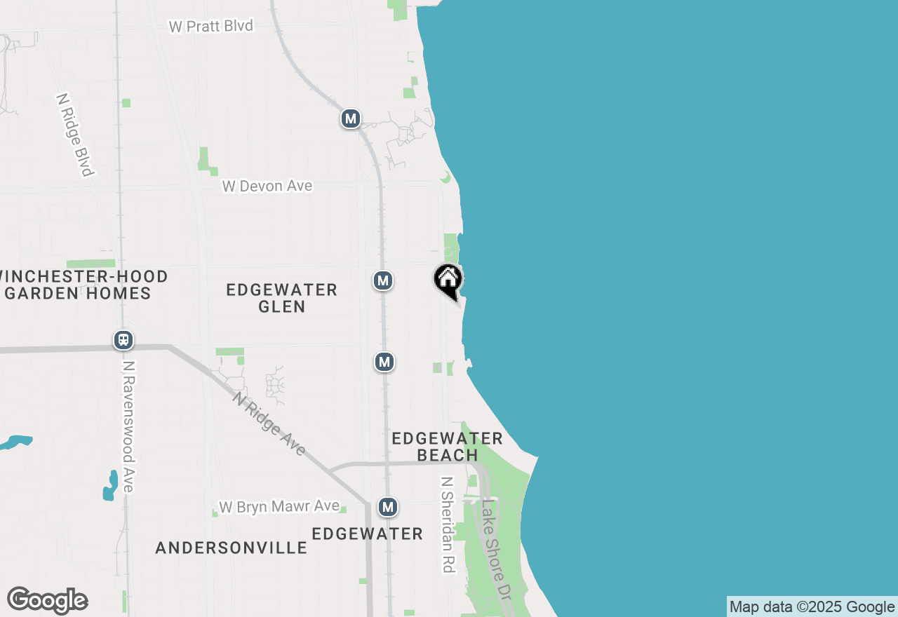 Map of 6101 N Sheridan Road #29C, Chicago, IL 60660