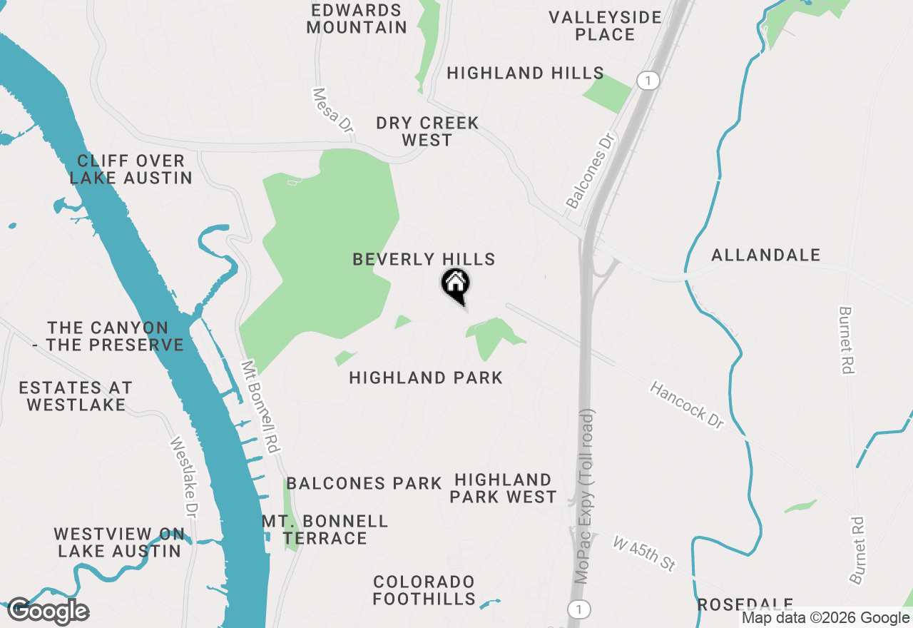 Map of 4809 Crestway Dr, Austin, TX 78731