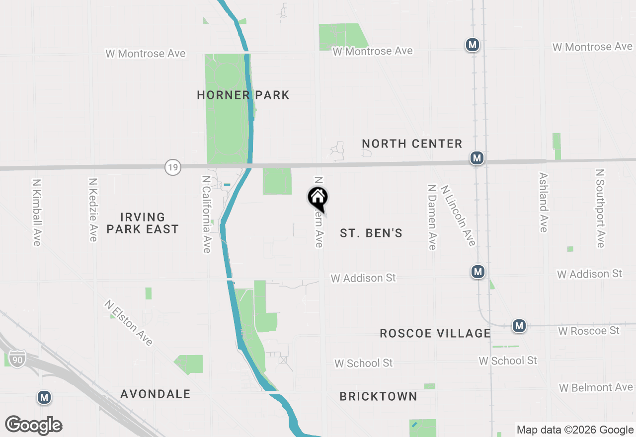 Map of 3806 N Western Avenue, Chicago, IL 60618