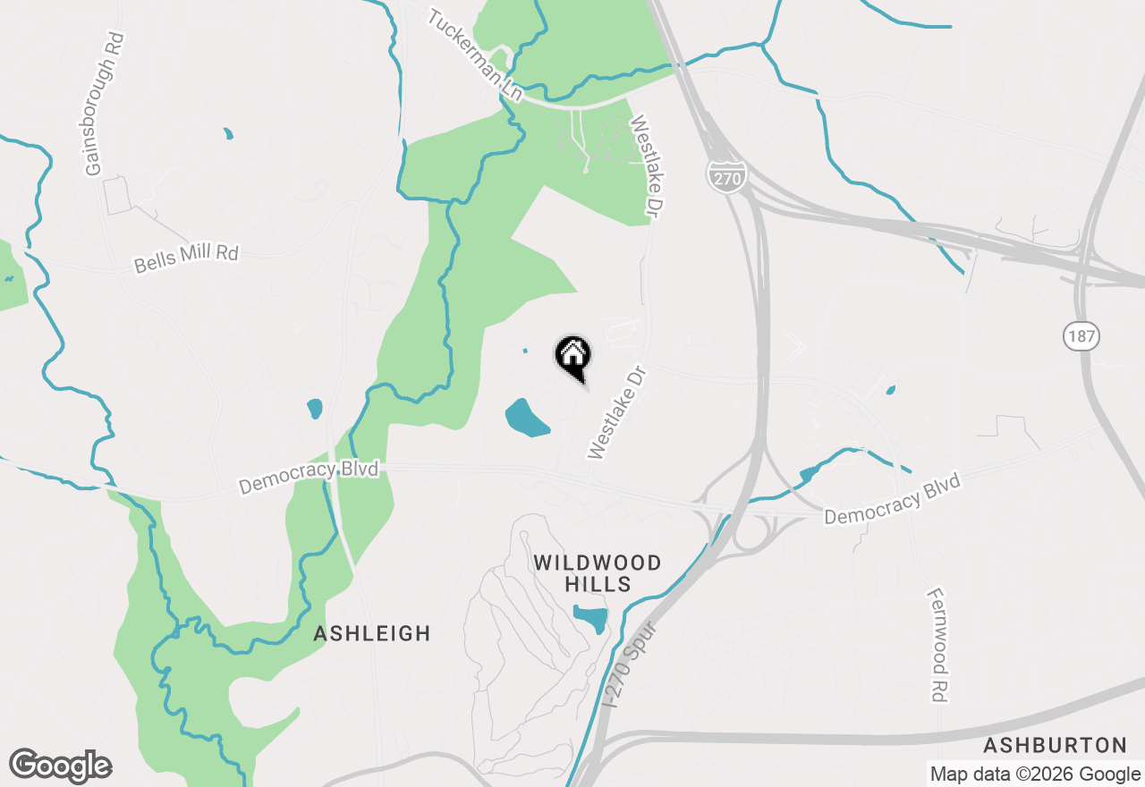 Map of 7420 Westlake Terrace #403, Bethesda, MD 20817