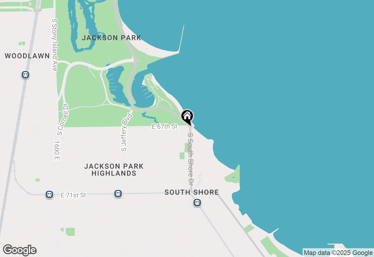 Map of 6700 S South Shore Drive #3J, Chicago, IL 60649